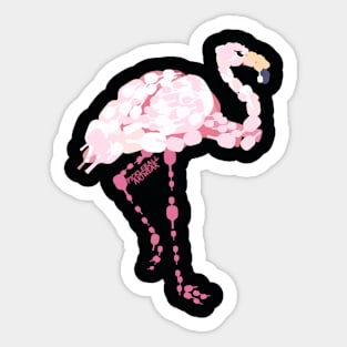 Pickleball Flamingo Sticker